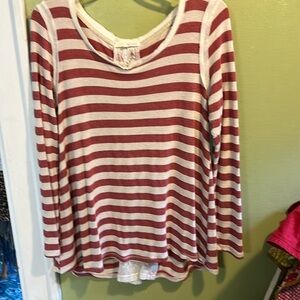 Rewind long sleeve knit top